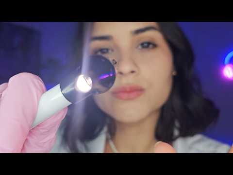 ASMR Roleplay Dermatologista Examina e cuida da sua pele💫Visual triggers e Fala suave