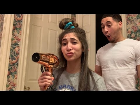 Teaching My Brother How to Straighten My Hair...