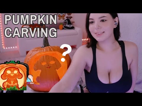 BunnyAyu PUMPKIN CARVING 🎃