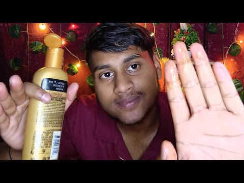 ASMR Relaxing Doing Your Haircut and Massage 