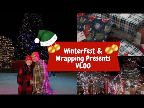 ASMRSLAYmas: VLOG WinterFest & Wrapping Christmas Presents🎁 ✨