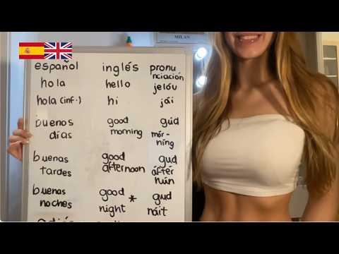asmr enseñándote inglés 🇬🇧 (asmr in spanish)