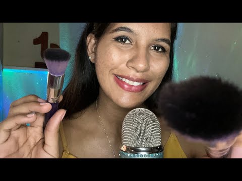 ASMR SONS DE BOCA + PINCEL NA TELA
