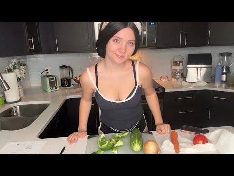 ASMR: Your Girlfriend Cooks You Dinner After a Long Day 🤍