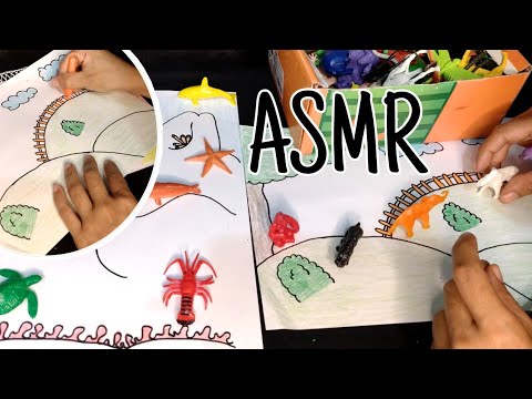 ASMR BRINCANDO DE BRINQUEDOS + DESENHO E PINTURA