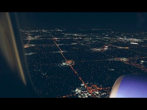 asmr on a plane (chaotic, lofi, and filmed at midnight)
