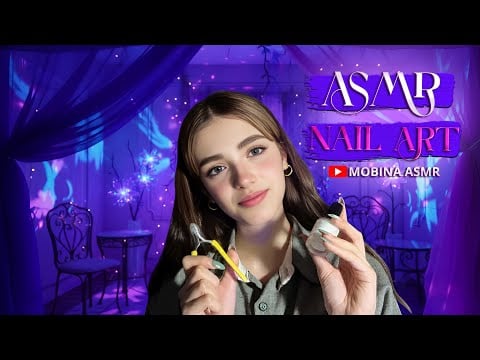ASMR Nail Art 💅 |  ای اس ام ار آرامش با صدای ناخن‌ها 