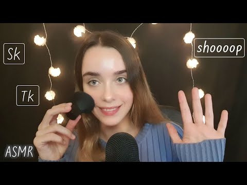 [ASMR] Soft Mic Brushing & Sk, Tk, Shooop Sounds