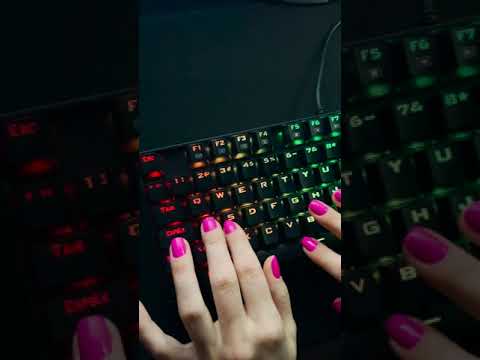 ASMR Teclado e Mouse Gamer Redragon #shorts