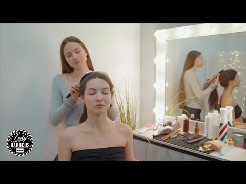 Relaxing ASMR Massage by Barber Lady Sandra for Skinny Girls