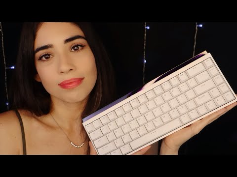 ASMR SONS DE TECLADO PRA TE RELAXAR - Unboxing