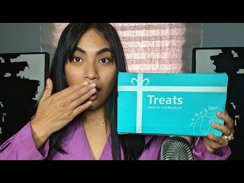 ASMR I Try International Snacks From Malaysia ! Mukbang , Eating Chewing Sounds