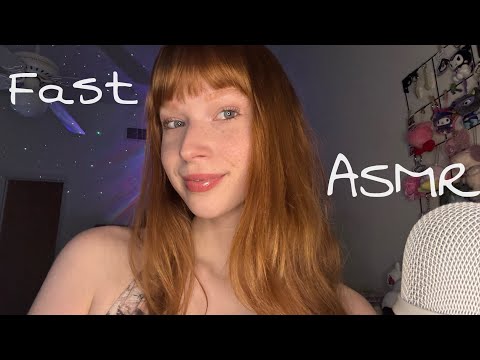 Fast & Aggressive ASMR 💫 Hand Sounds/Movements, Mouth Sounds, Coconut Rain + 