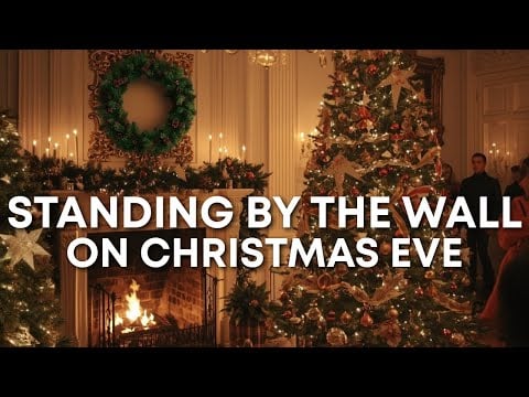 🎄Standing by the Wall on Christmas Eve | Soft-Spoken ASMR with Fireplace