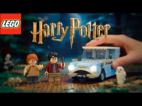 ⚡ LEGO Harry Potter | Building the Flying Car with Harry & Ron | ASMR sounds