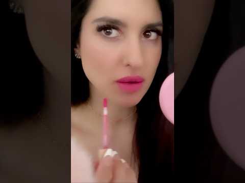 #asmr #gumchewing #ParisHilton #lipstick try-on with #kisses.  Full video on my channel now 💋 💄 💕