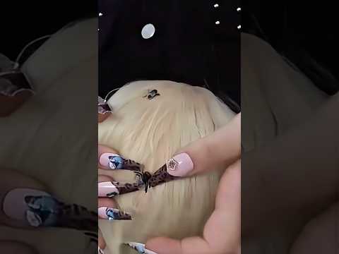 Bugs Removal😱🐜💆🏻‍♀️ #asmr #relax #visualtingle #relax #mouthwhisper #cannada #shorts#asmrmassage
