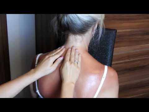Neck and shoulders coconut oil massage*ASMR