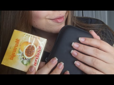 ASMR| TAPPING em objetos aleatórios, madeira e tela 👋