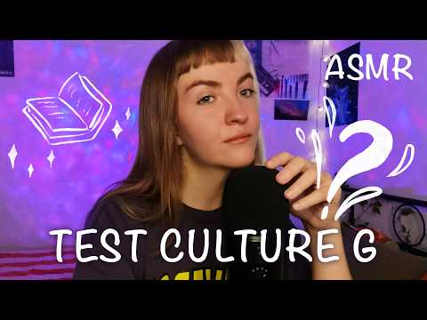 ASMR | QUIZ DE CULTURE GÉNÉRALE🌍 en close up proche du micro ✨
