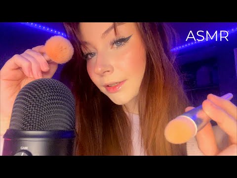 ASMR Very Relaxing Mic Brushing With Subtle Mouth Sounds