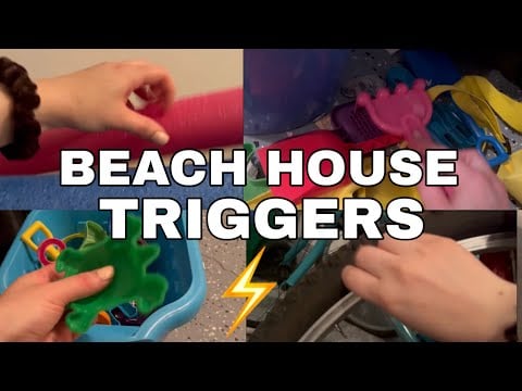 ASMR | BEACH HOUSE Garage & Patio Triggers | Fast and Aggressive | Lofi | No Talking