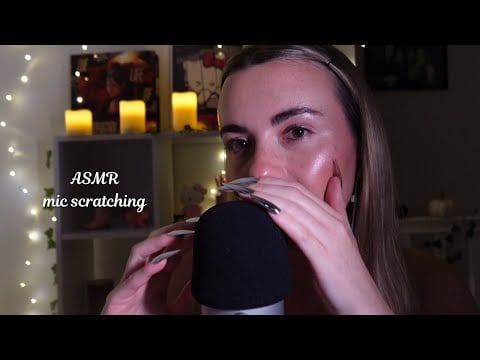 ASMR ultimate mic scratching with XXL nails 💅🏻 (inaudible whispering for extra tingles)