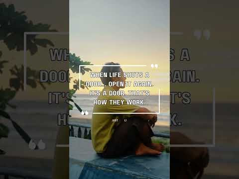 When life shuts a door, #justchill