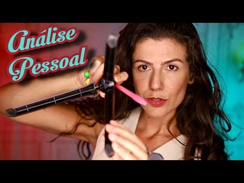 ASMR | FAZENDO SUA ANÁLISE PESSOAL ( colorimetria ,estrutura facial e corporal)