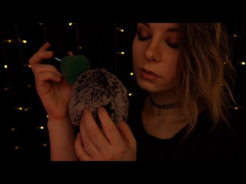 ASMR | softest Brushing around your Head - no talking, Fluffy Mic Cover