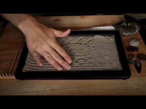 ASMR ZzZzen Garden With Sand & Fossils d~.~b WhisperesSsSs d~.~b
