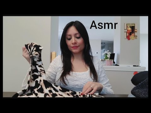 ASMR folding clothes (minimal talking)