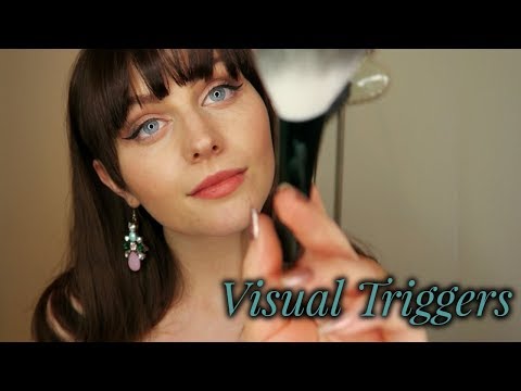 Visual Triggers For Sleep~ ASMR [Light, Brushing, Hand Movements]