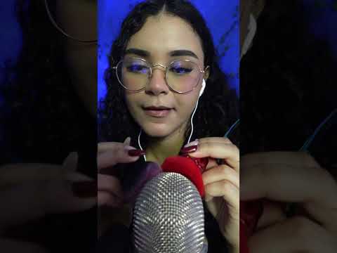 ASMR- Pincel na tela e no microfone