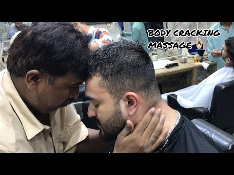 Head,Neck & Ear Cracking Massage 💈by the boss best in town | ASMR |