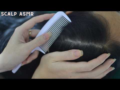 ASMR Real Person Hair Combing Sounds And Hair Parting No Talking For Relaxation