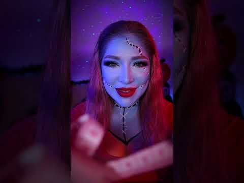 ASMR Nightmare Before Christmas 🎃 Sally Measuring You (ASMR Measuring You, Cosplay ASMR) #shorts