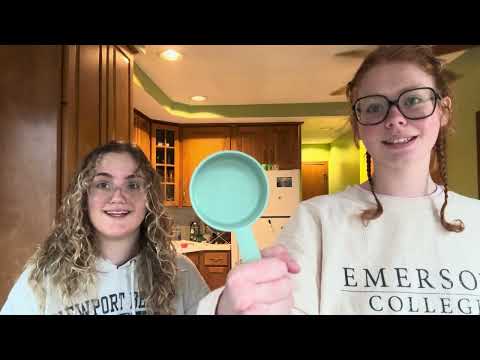 two girls getting up to trouble… BAKE CREPES WITH US (live feed of thanksgiving in boston)