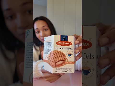 Trying Every Flavor of Stroopwafels  #asmrsoftspoken  #eating #asmr