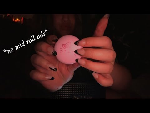 ASMR|MAKEUP RUMMAGING,LOTS OF LID SOUNDS,TAPPING,SCRATCHING|PERFECT FOR BACKGROUND NOISE,SLEEP,ETC.🤍