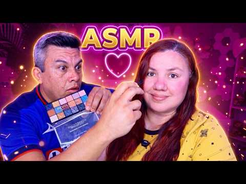 ASMR | Mi ESPOSO me MAQUILLA Para GRABAR ASMR