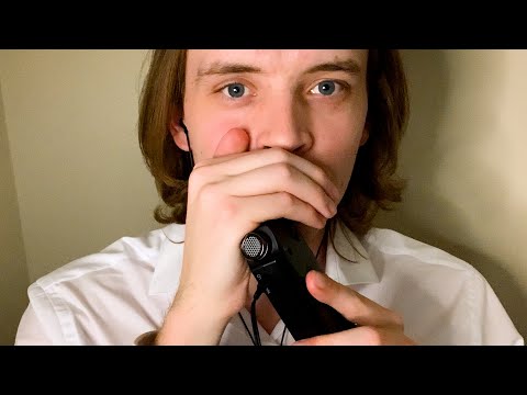 ASMR | Up Close Deep Ear Whispering (sensitive, tingle immunity, mouth sounds, ear to ear, tascam)