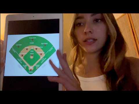 asmr ~ explaining baseball for the girlies ⚾💝 (or guys) ~ soft spoken, lofi, ipad