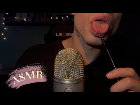 ASMR | Spit Painting You w/ Brush & Mouth Sounds 🎨