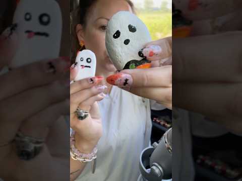 Painted Ghost Rocks return!! #asmr #halloween #fall #ghost #art #bestlifebybrooke #artsandcrafts