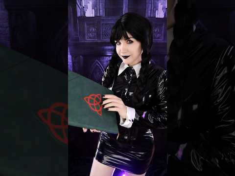 Сколько насчитали? 🖐🖤 #asmr #асмр  #cosplay #wednesday