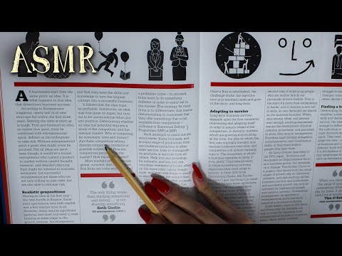 ASMR Inaudible Reading - Word tracing, ear to ear whispers, page turning (Tingly)