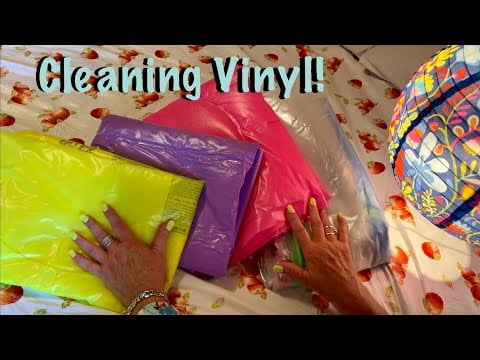 ASMR Cleaning Vinyl Floats! (Soft Spoken version) H￼eavy plastic crinkles. 