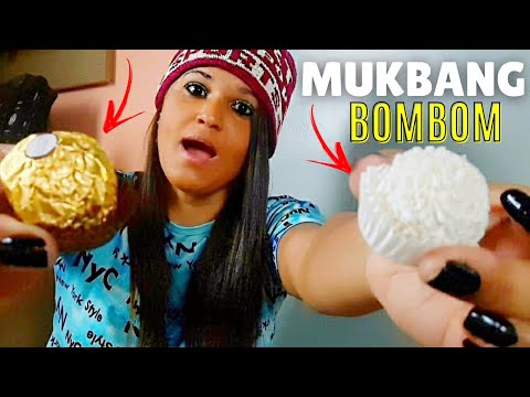 ASMR MUKBANG Sons de MASTIGAÇÃO sons de EMBALAGEM COMENDO BOMBOM CROCANTE Eating Sounds🍬satisfatorio