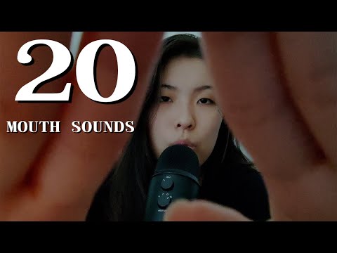 ASMR 20 MOUTH SOUNDS in 1 MINUTE (fast)